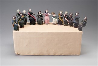 John from the Last Supper, France, 18th century. Creator: Verres de Nevers.
