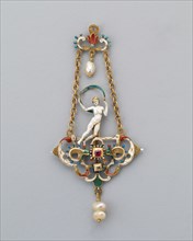 Pendant with Figure of Fortune, Vienna, late 19th century. Creator: Unknown.