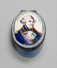 Box: Admiral Lord St. Vincent, South Staffordshire, c. 1810. Creator: Staffordshire Potteries.