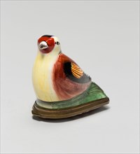 Bonbonnière in the Shape of a Gold Finch, England, 1760/80. Creator: Staffordshire Potteries.