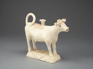 Cow Creamer, Staffordshire, c. 1750. Creator: Staffordshire Potteries.