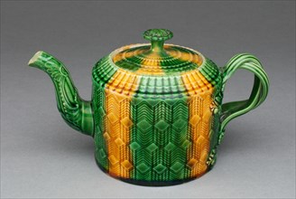 Teapot, Staffordshire, 1760/75. Creator: Staffordshire Potteries.