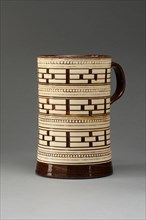 Tankard, Staffordshire, 1760/1800. Creator: Staffordshire Potteries.