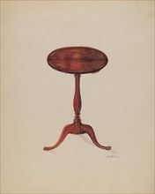 Tilt Top Table, c. 1937. Creator: Herbert Marsh.