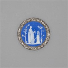 Button with Offering of Victory, Burslem, Late 18th century. Creator: Wedgwood.