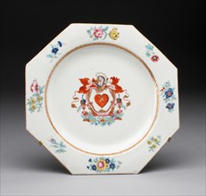 Plate, Worcester, c. 1770. Creator: Royal Worcester.