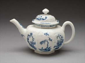 Teapot, Worcester, c. 1755. Creator: Royal Worcester.