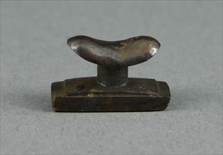 Amulet of a Headrest, Egypt, Late Period, Dynasties 26-31 (664-332 BCE). Creator: Unknown.