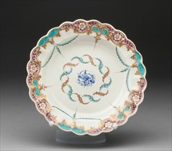 Plate, Worcester, c. 1775. Creator: Royal Worcester.
