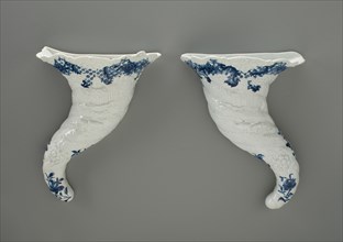 Wall Pocket (one of a pair), Worcester, c. 1756-1758. Creator: Royal Worcester.
