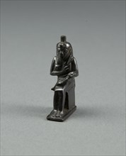 Amulet of the Goddess Isis Nursing the God Horus, Egypt, Third Intermediate Period, Dynasty 25... Creator: Unknown.