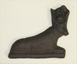 Amulet of a Reclining Cow, Egypt, Third Intermediate Period, Dynasty 21-25 (1070-656 BCE). Creator: Unknown.
