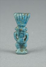 Amulet of the God Bes, Egypt, Third Intermediate Period (about 1069-664 BCE). Creator: Unknown.