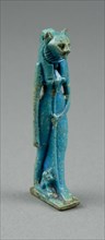 Amulet of the Goddess Bastet (?), Egypt, Third Intermediate Period, Dynasty 21-25 (1070-656 BCE). Creator: Unknown.