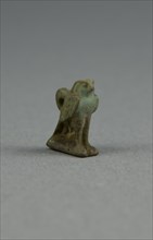 Amulet of a Hawk, Egypt, Third Intermediate Period, Dynasty 21-25 (1070-656 BCE). Creator: Unknown.