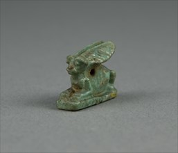 Amulet of a Hare, Egypt, Third Intermediate Period, Dynasty 21-25 (1070-656 BCE). Creator: Unknown.