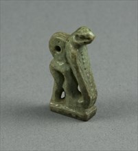 Amulet of a Uraeus (Cobra), Egypt, Late Period, Dynasty 26-31 (662-332 BCE). Creator: Unknown.