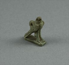 Amulet of a Hawk, Egypt, Third Intermediate Period, Dynasty 21-25 (1070-656 BCE). Creator: Unknown.