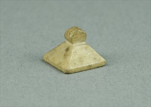 Amulet of a Stamp Seal, Egypt, Late Period, Dynasties 26-31 (664-332 BCE). Creator: Unknown.