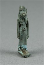 Amulet of a Lion-Headed Goddess, Egypt, Third Intermediate Period, Dynasties 21-25 (abt 1069-664 BCE Creator: Unknown.