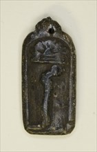Amulet of Bes Head and Serpent, Egypt, Third Intermediate Period (about 1070-664 BCE). Creator: Unknown.