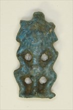 Amulet of the God Bes, Egypt, New Kingdom-Third Intermediate Period (about 1500-664 BCE). Creator: Unknown.