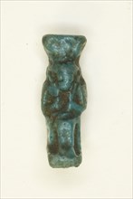 Amulet of the Goddess Hathor with Menat and Sistrum, Egypt, Late Period (?) (664-332 BCE). Creator: Unknown.