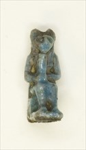 Amulet of the Goddess Bastet, Egypt, Late Period (?) (664 BCE-332 BCE). Creator: Unknown.
