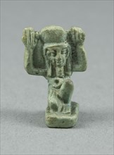 Amulet of the God Shu, Egypt, Third Intermediate-Late Period (about 1070-332 BCE). Creator: Unknown.