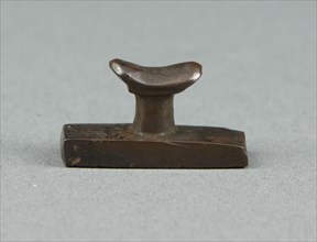 Amulet of a Headrest, Egypt, Late Period, Dynasty 26 (664-525 BCE). Creator: Unknown.