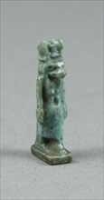 Amulet of the Goddess Hathor (?) with Cow's Head, Egypt, Third Intermediate-Late Period? (abt 1069.. Creator: Unknown.