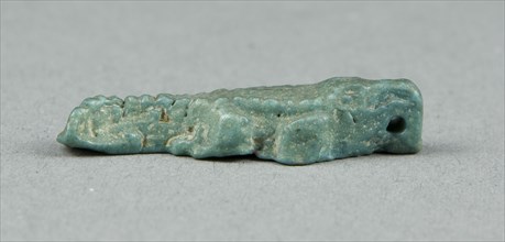 Amulet of a Crocodile, Egypt, Third Intermediate-Late Period (about 1069-332 BCE). Creator: Unknown.