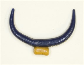 Amulet of the Lunar Crescent, Egypt, New Kingdom, Dynasty 18 (about 1300 BCE). Creator: Unknown.