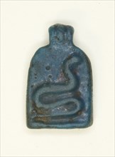 Amulet of a Serpent on a Stela, Egypt, Third Intermediate Period (about 1070-664 BCE). Creator: Unknown.