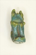 Amulet of the Goddess Bastet as a Seated Cat, Egypt, Late Period (?) (about 664-332 BCE). Creator: Unknown.