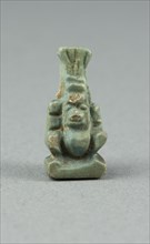 Amulet of the God Bes, Egypt, Third Intermediate Period, Dynasty 21-25 (about 1069-664 BCE). Creator: Unknown.