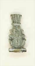 Amulet of the God Bes, Egypt, Third Intermediate Period-Late Period, Dynasty 21-31 (abt 1069-332 BCE Creator: Unknown.