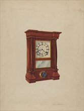 Seth Thomas Clock, c. 1937. Creator: Arthur Matthews.