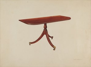 Duncan Phyfe Table, c. 1938. Creator: Arthur Matthews.