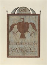 R. Angell's Tavern Sign, c. 1939. Creator: John Matulis.