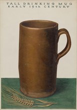 Tall Drinking Mug, 1935/1942. Creator: John Matulis.