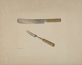 Knife and Fork, c. 1939. Creator: Stanley Mazur.