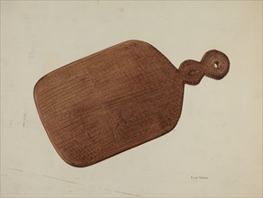 Pa. German Treen Pie Board, c. 1938. Creator: Frank McEntee.