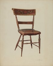 Painted Chair, 1938. Creator: Kurt Melzer.