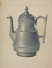 Pewter Teapot, c. 1937. Creator: Merkley, Arthur G..