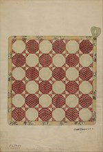 Quilt Pattern Square, 1941. Creator: Ralph N. Morgan.