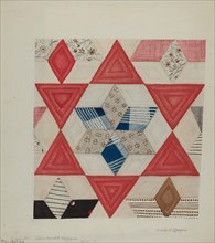 Shaker Quilt Pattern, 1941. Creator: Ralph N. Morgan.