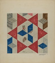 Quilt Pattern, 1941. Creator: Ralph N. Morgan.