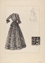Dress, c. 1937. Creator: Katherine Morris.
