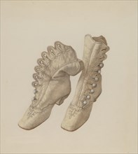Child's Shoes, c. 1940. Creator: Stella Mosher.